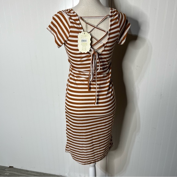 Ace Fashion | Striped Midi Dress - Picture 3 of 6